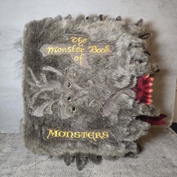 Harry Potter The Monster Book of Monsters Plush Pillow The Noble Collection 13” - Picture 1 of 3